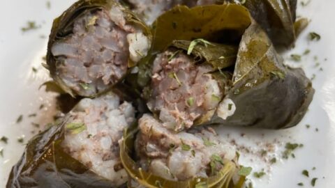 Lamb Stuffed Grape Leaves