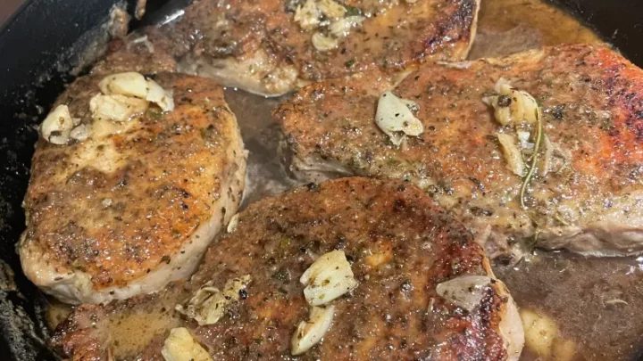 One Pan Pork Chops - Delicious!